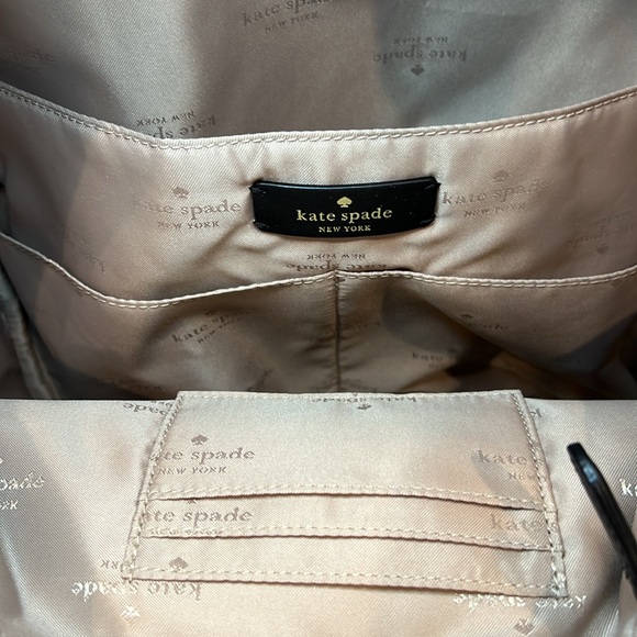 🎉Host Pick🎉Kate Spade Chelsea Large Nylon Warm Beige Backpack - Picture 10 of 15